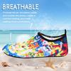 ANLUKE Water Shoes Barefoot Aqua Yoga Socks Quick-Dry Beach Swim Surf Shoes for Women Men Colorful Doodle 36/37 view 3