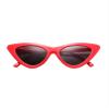 FOURCHEN Sunglasses for kids, Bold Retro Oval Mod Thick Frame Sunglasses Round Lens Clout Goggles (cat eye red) view 1