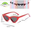 FOURCHEN Sunglasses for kids, Bold Retro Oval Mod Thick Frame Sunglasses Round Lens Clout Goggles (cat eye red) view 3