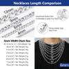 PROSTEEL Mens Figaro Chain Necklace 20 inch 6mm Men Jewelry Making Flat Link Chains Stainless Steel Necklaces view 4
