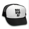 Awkward Styles Dog Dad Hat DOD Dad AF Trucker Hat Dog Lovers Gift Ideas Black One Size view 2