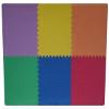 EVA Foam Floor Mat Interlocking Exercise Gym Puzzle Tiles 24" x 24" x 3/8"(10mm),Color: Multi-Color (Blue, RED, Green, Yellow,Orange, Purple) (Square FEET: 120) view 1