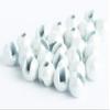Blue Wing Olive Slotted Tungsten Beads for Fly Tying- 100 Pack (White, 3.2 mm (1/8")) view 1
