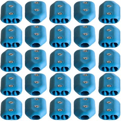 3/4 Inch E-Z-TY Reusable Rope Clamps - Twenty Five (25) Pack Size (Blue)