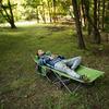 Alpcour Folding Camping Cot  Deluxe Collapsible Single Person Bed in a Bag w/Pillow for Indoor & Outdoor Use  Ultra Lightweight, Comfortable, Heavy Duty Design Holds Adults & Kids Up to 300 Lbs view 2