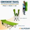 Alpcour Folding Camping Cot  Deluxe Collapsible Single Person Bed in a Bag w/Pillow for Indoor & Outdoor Use  Ultra Lightweight, Comfortable, Heavy Duty Design Holds Adults & Kids Up to 300 Lbs view 3