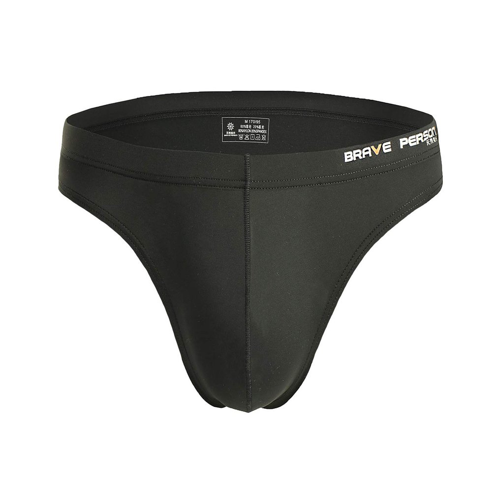 29 Silky Men's Bikini Briefs Sexy Low-Rise Underwear (L / 30-34, Black)