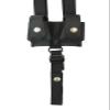 Barsony Black Leather Vertical Shoulder Holster w/Speed-Loader Pouch for 6" COLT Single Action Army Left view 3