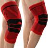 Knee Support Compression Sleeve, 2 Pack Elastic Knee Pads/Crashproof Silicone Padded Bracket Knee & Leg Protective Braces for Sports/Athletics/Patella Stabilizer/Meniscus Tear/Arthritis Pain Relief view 2