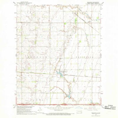 YellowMaps Absaraka ND topo map, 1:24000 Scale, 7.5 X 7.5 Minute, Historical, 1967, Updated 1969, 26.9 x 22 in - Tyvek