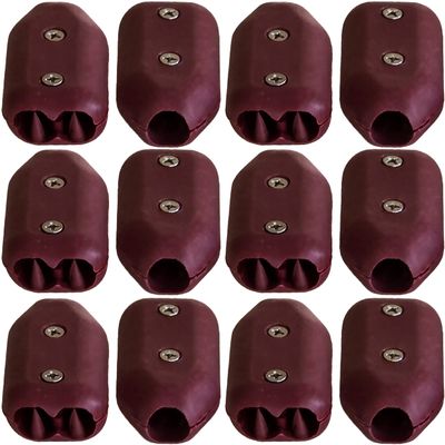 5/8 Inch E-Z-TY Reusable Rope Clamps - Twelve (12) Pack Size (Red)