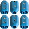 E-Z - TY 1/2 Inch Reusable Rope Clamps - SIX (6) Pack Size (Blue) view 1