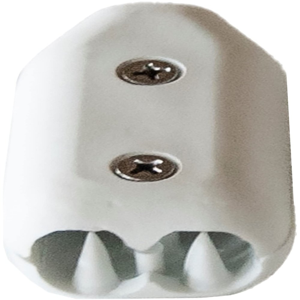 3/4 Inch E-Z-TY Reusable Rope Clamps - SIX (6) PACK SIZE (White)