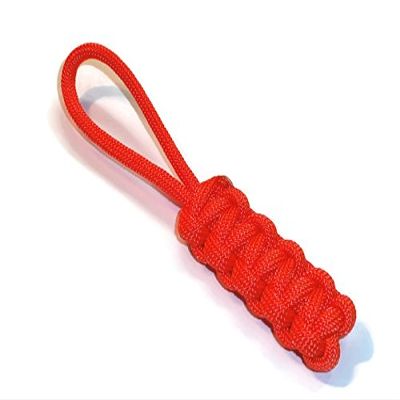 RedVex Zipper Pulls - Knife Lanyards - Equipment Lanyards - Paracord Cobra Style - Choose Your Color & Size (Qty 10) (Orange, 4 inch)