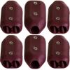 E-Z-TY 1/2 Inch Reusable Rope Clamps - SIX (6) Pack Size (Red) view 1