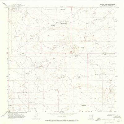 Denton Camp NM topo map, 1:24000 Scale, 7.5 X 7.5 Minute, Historical, 1967, Updated 1971, 27.2 x 22 in - Tyvek