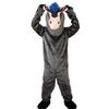 grey donkey ass Mascot Costume Cartoon Character Adult Sz Real Picture view 1