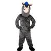 grey donkey ass Mascot Costume Cartoon Character Adult Sz Real Picture view 2