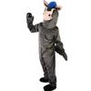 grey donkey ass Mascot Costume Cartoon Character Adult Sz Real Picture view 4
