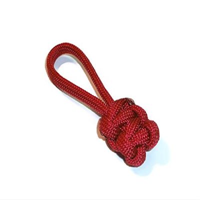 RedVex Zipper Pulls - Knife Lanyards - Equipment Lanyards - Paracord Cobra Style - Choose Your Color & Size (Qty 10) (Red, 2.5 inch)