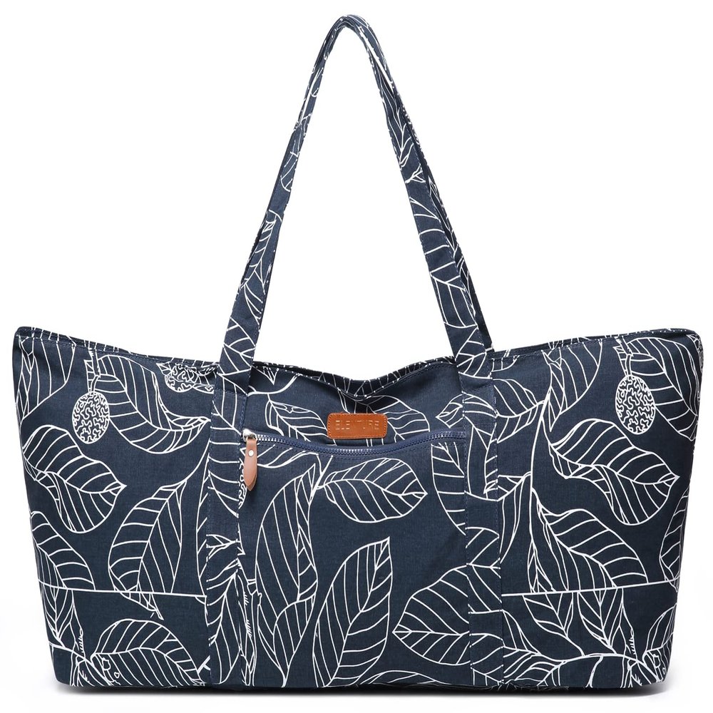 ELENTURE Large Yoga Mat Bag for Women Men, Travel Gym Bag for Pilates Office Beach Workout, Yoga Mat Tote Carrier with Mat Strap for 1/4" 1/2" Thick Exercise Yoga Mat