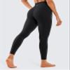 CRZ YOGA Naked Feeling Workout Leggings 25'' - High Waist Yoga Training Tight Womens Pants Black XX-Small view 2