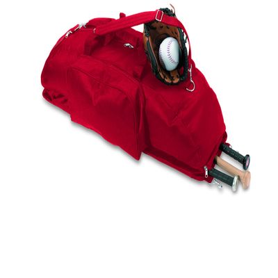 TRENDWAVE SPORTSWEAR Long-Lasting Large Bat Bag (Red)