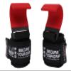 Weight Lifting Metal Hooks Heavy Duty PRO Lifting Wrist Straps Deadlift Straps Power Lifting Grips Weightlifting Gym Gloves Men & Women (RED, Women-Wrist Size Small/Medium) view 1