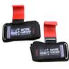 Weight Lifting Metal Hooks Heavy Duty PRO Lifting Wrist Straps Deadlift Straps Power Lifting Grips Weightlifting Gym Gloves Men & Women (RED, Women-Wrist Size Small/Medium) view 2