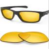 BLAZERBUCK Anti-salt Replacement Lenses for Oakley Jupiter Squared OO9135/Jupiter Carbon OO9220 - High Intensity yellow view 1