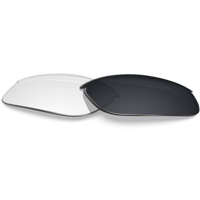 BLAZERBUCK Anti-salt Replacement Lenses for Oakley Bottle Rocket OO9164 - Clear Black Photochromic