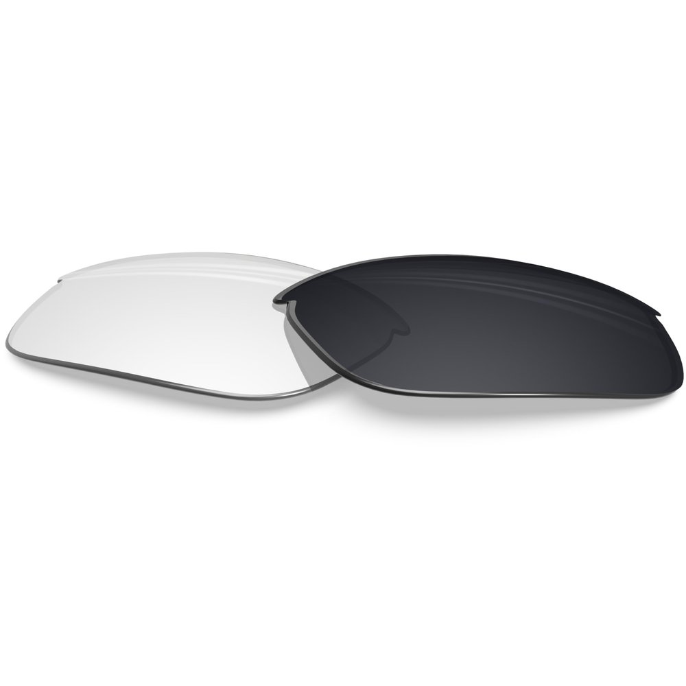 BLAZERBUCK Anti-salt Replacement Lenses for Oakley Bottle Rocket OO9164 - Clear Black Photochromic