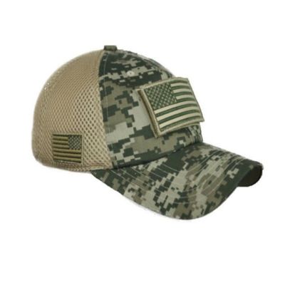 90210 Wholesale USA American US Flag Baseball Cap Patch Trucker Tactical Army CAMO Hat Hunting (Digital Green Camo)