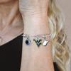 Sports Accessory Store West Virginia Home Sweet Home Silver Crystal Cuff Bracelet WVU view 2