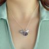 Sports Accessory Store Penn State Nittany Lions Home Sweet Home Silver Crystal Necklace Jewelry Gift PSU view 2