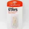 Restora White Plastic Collar Stays - 16 Assorted Coll0r Stays view 1