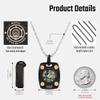 MecArmy CMP2 Titanium Black Mini Compass, Pocket Compass Hiking Survival, Small IPX5 Waterproof, Glow-in-The-Dark, Compact, Necklace Pendant, Keychain & Lanyard Mount, Ideal Gift for Women Men view 3