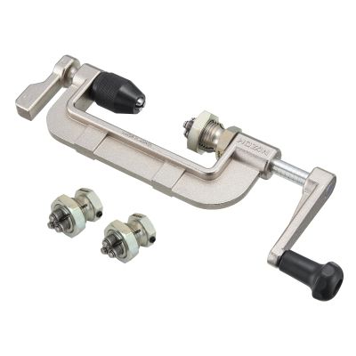 Hozan C-702-22 Spoke Threader Set, Compatible Spokes: #13, #14, #15 (Plain), Screw Size: BC2.3, BC2.0, BC1.8 (56 Threads)