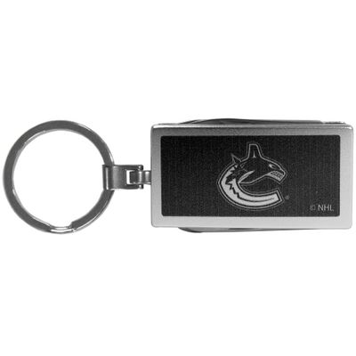 NHL Siskiyou Sports Fan Shop Vancouver Canucks Multi-tool Key Chain, Black One Size Black