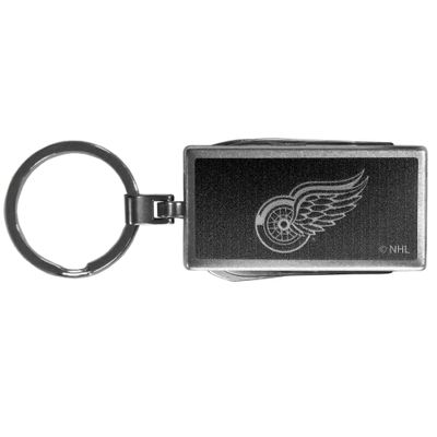 NHL Siskiyou Sports Fan Shop Detroit Red Wings Multi-tool Key Chain, Black One Size Black