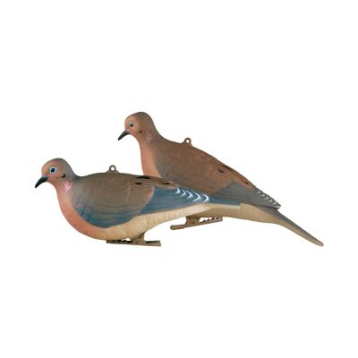 Avery GHG Mourning Dove Decoys | Resting & Perching Bird Combo, Realistic Lifelike Full-Body Lightweight Durable Dove Hunting Decoy Bait Pack, Pinch-Clip Attachment/Hanging System, 2-Pack