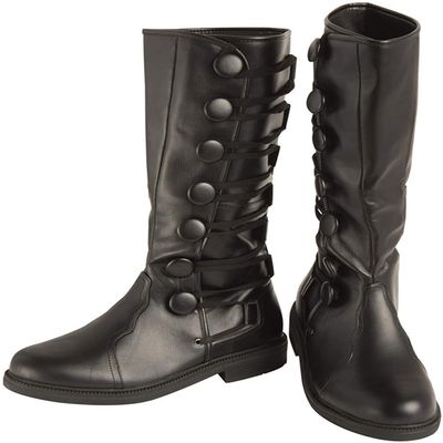 Rubies Dark Galaxy Boots for Adults, US Size 12/13 Black