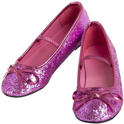 Rubies Girl's Costume Ballet Shoes, Pink, 11/12