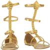 Rubies Child's Costume Gladiator Sandals, X-Large Gold view 1