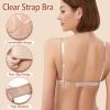 iMucci Clear Strap Bra Professional Dance Bras NO Sponge Invisible Ballet Top view 2