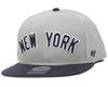 47 Brand NY Yankees Script Side Grey Snapback, Gray, One Size view 1