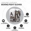Anthem Athletics Stormbringer Full Grain Leather Boxing Gloves 16 oz Men & Women Muay Thai Gloves Kickboxing Gloves Available As 12 oz 14 oz or 16 oz Boxing Gloves - Vintage & White - 12 oz. view 3