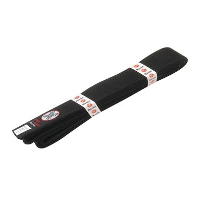 Ronin Brand Martial Arts Uniform Solid Colored Rank Belt Yellow, Green, Orange, Blue, Purple, Red, Brown, & Black - Premium Quality (Black, 4)