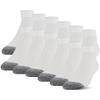 Gildan Mens Polyester Half Cushion Low Cut Socks, 12-pack, White, Shoe Size 6-12 US view 1