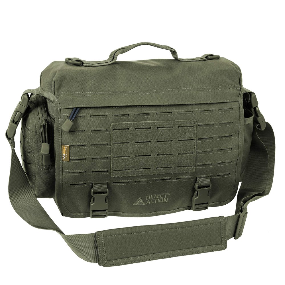 Direct Action Messenger Mk II Tactical Bag Olive Green Mk II 10 Liter Capacity, ideal for laptop, ipad or tablet